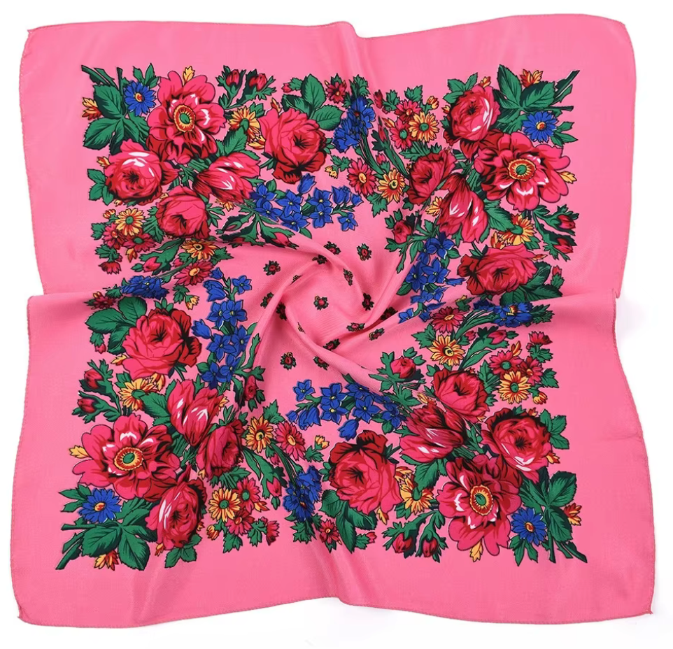 Floral Scarves "Small Flowers" 30x30
