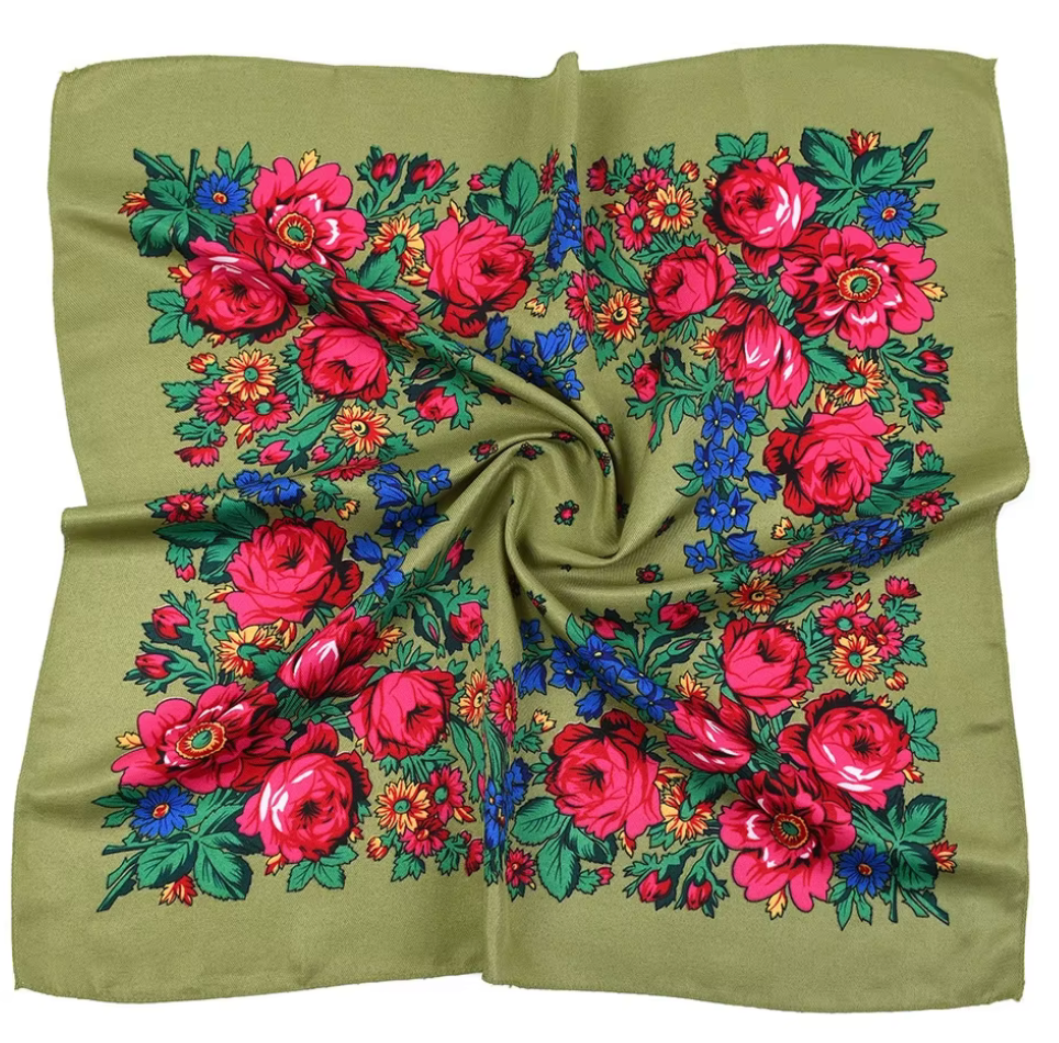Floral Scarves "Small Flowers" 30x30