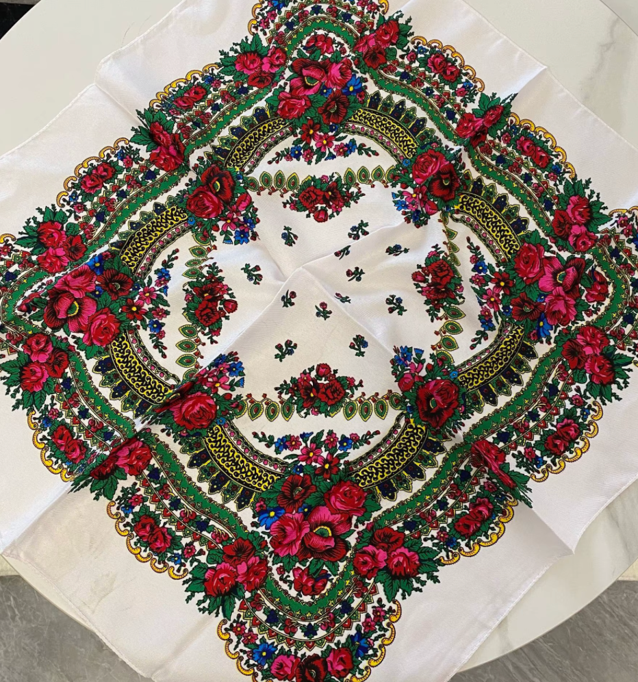 Floral Scarves 5 30"x30"