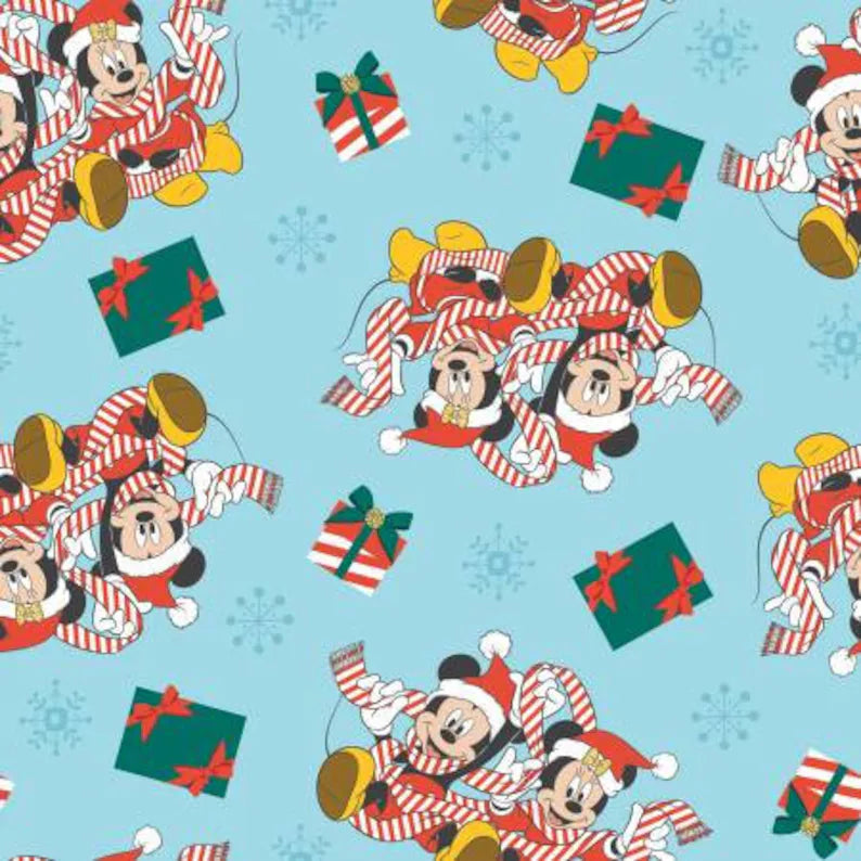 Mickey and Minnie Present | Fabric
