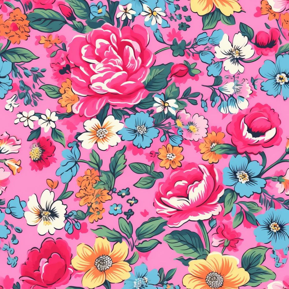 Vintage Florals Lilac | Fabric