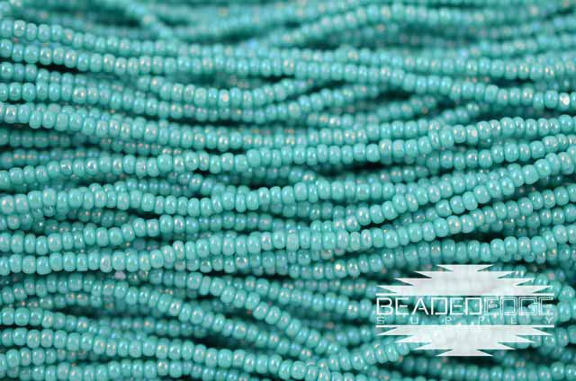 11/0 OP Turquoise green AB | Charlotte Cut