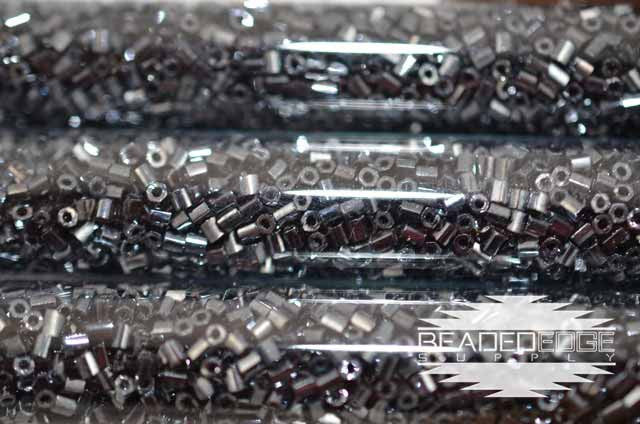 11/0 Gun Metal 451 Hex