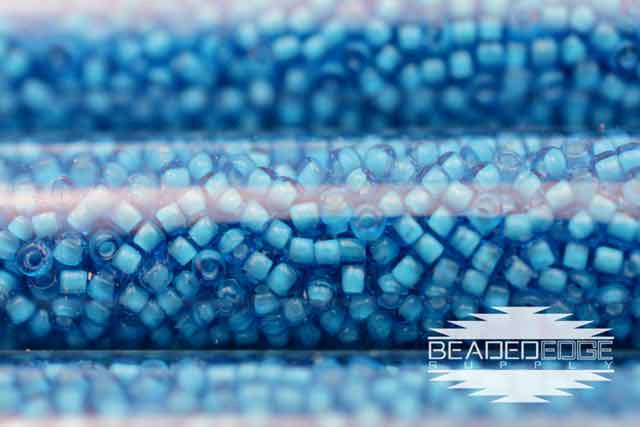 11/0 White Lined Aqua 327F JSB