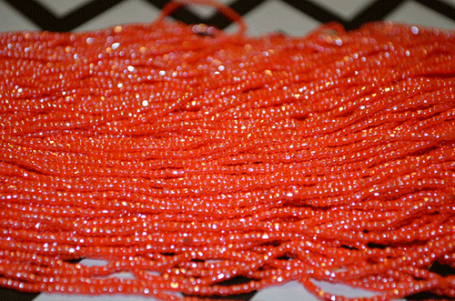 12/0 Op Orange Luster | 3 Cut