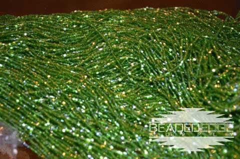 11/0 2 Cut TR Mint Green AB