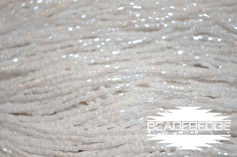 11/0 2 Cut OP White Luster