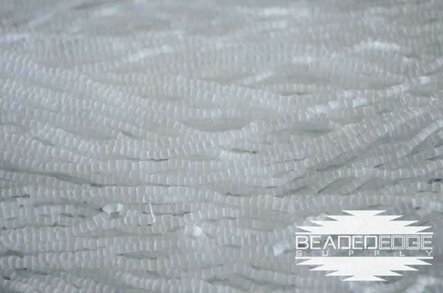 11/0 2 Cut White Satin