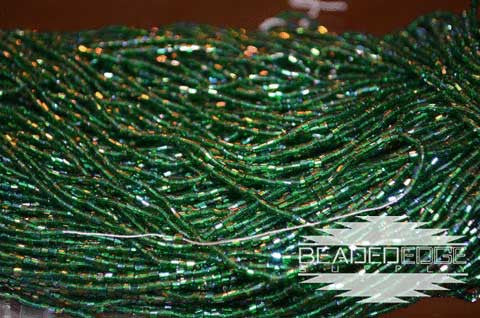 11/0 2 Cut TR Dark Kelly Green AB