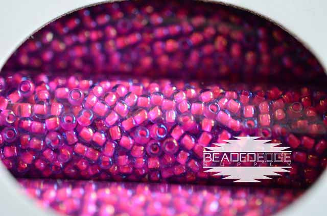 11/0 Rasberry Lined Blue 397