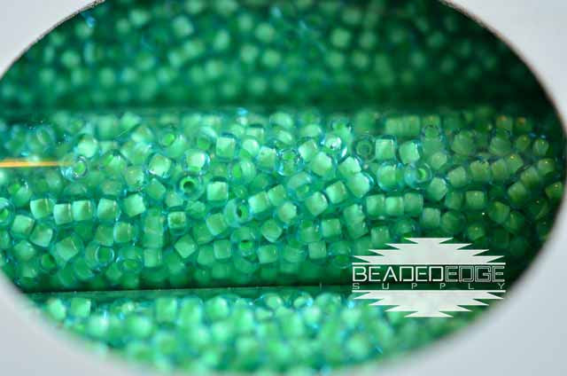 11/0 Mint Lined Crystal 397c