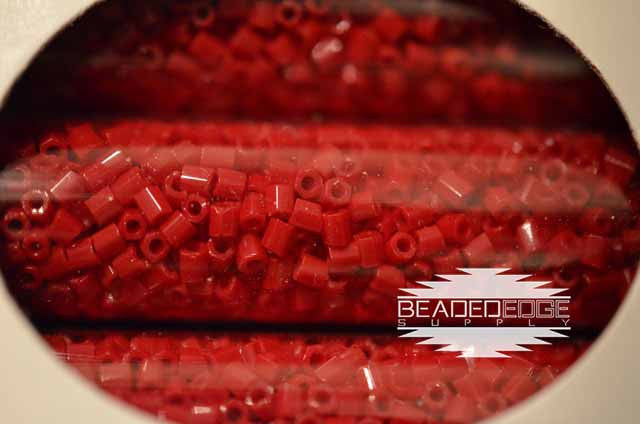 11/0 OP DRK Red 408a Hex