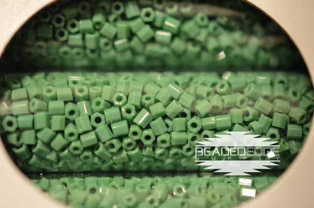 11/0 OP Green 411 Hex