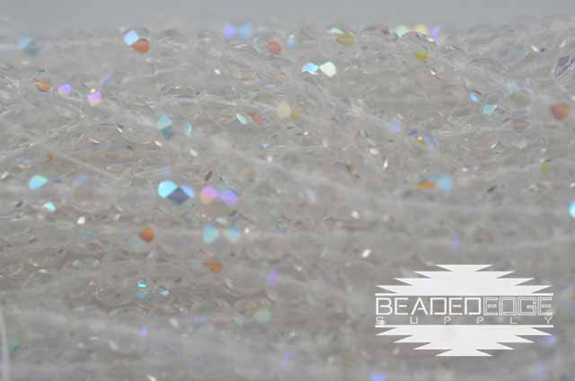 TR Crystal AB Fire Polish 6mm