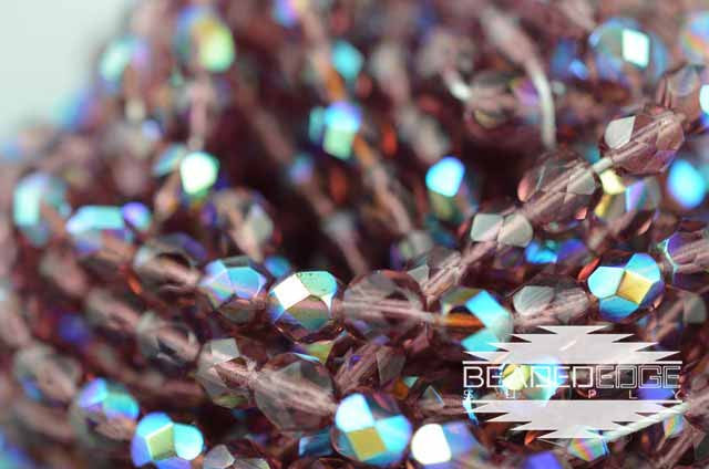 TR Amethyst AB Fire Polish 6mm