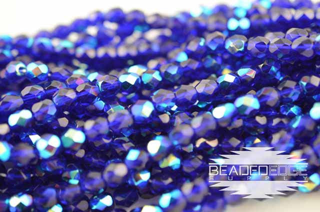 TR Cobalt AB Fire Polish 6mm