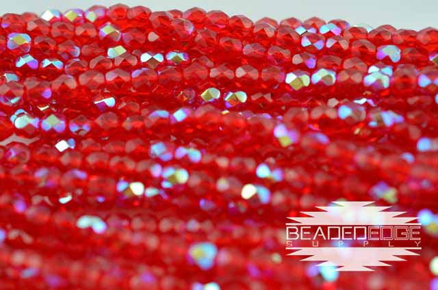 TR Ruby AB Fire Polish 6mm