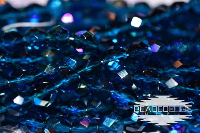 TR AB Blue Zircon Fire Polish 8mm