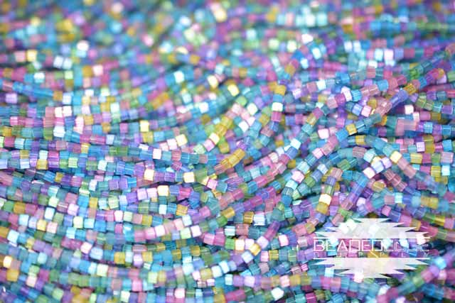 11/0 2 Cut Unicorn Satin Mix