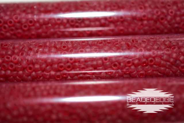 11/0 Frosted TR DK Ruby F141 JSB