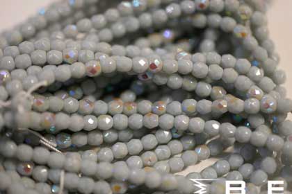 OP Grey AB Fire Polish 4mm