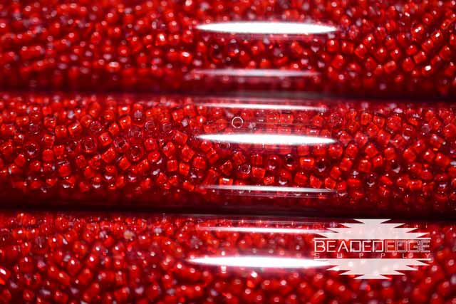 11/0 White Lined Red 327 JSB