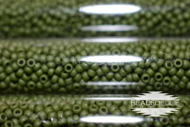 11/0 Frosted OP Olive Green f411L JSB