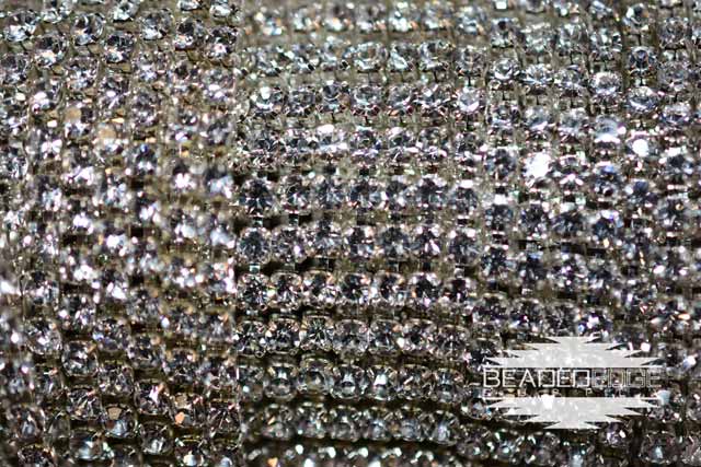 SS6 Silver Metal w/Crystal | Rhinestone Banding Yard
