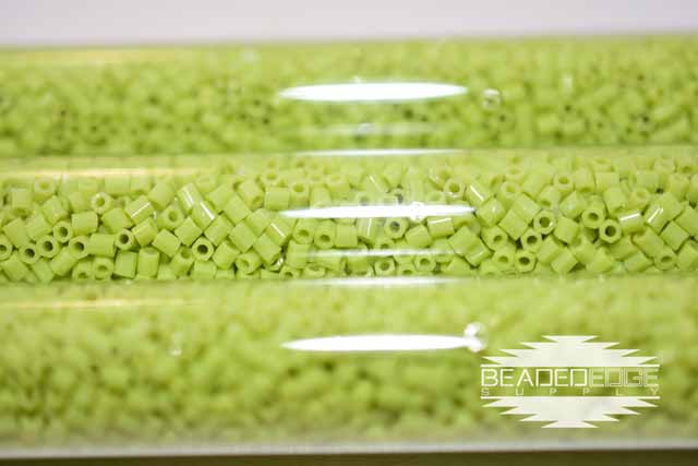 11/0 OP Lime Green 411A Hex