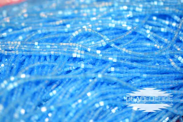 11/0 2 Cut Lt Aqua Satin