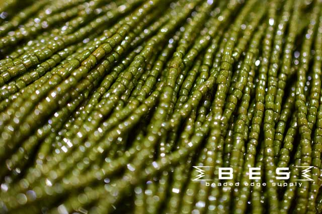 9/0 OP Olive Green Luster | 3 Cut