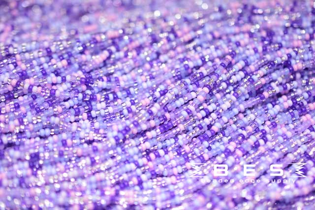 11/0 Purple Parasols Mix | Seed Beads