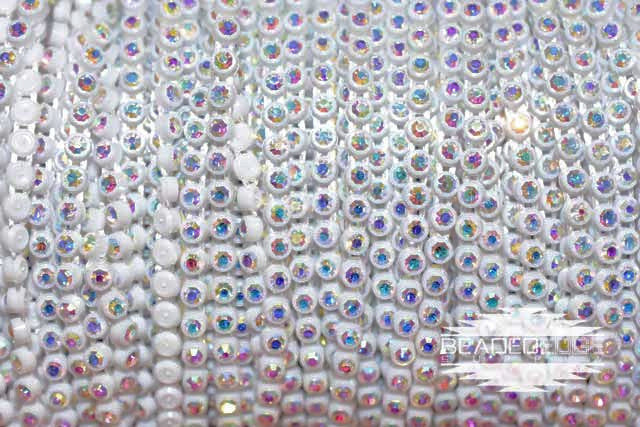 SS6 White AB | Rhinestone Banding Yard