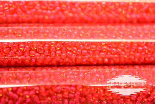 11/0 Orange Lined Pink AB 398 JSB