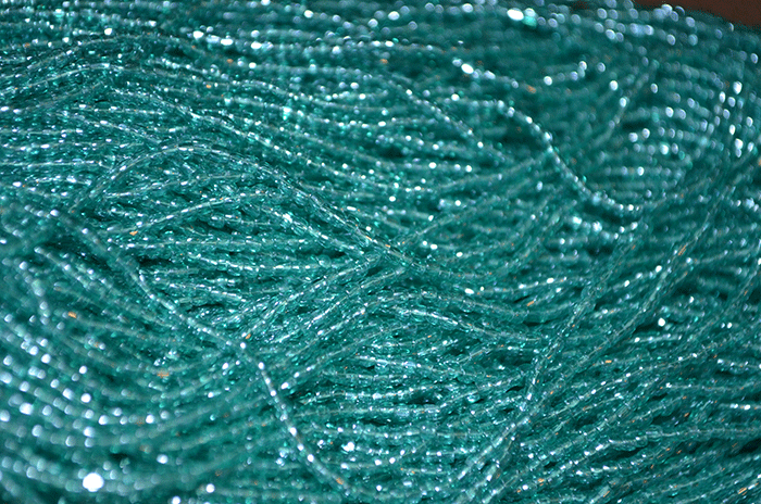 12/0 TR Green Aqua Luster | 3 Cut