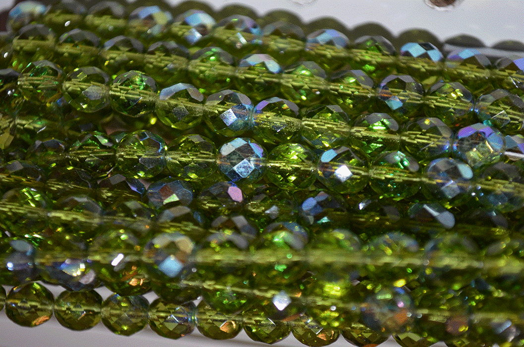 TR AB Olive Fire Polish 8mm