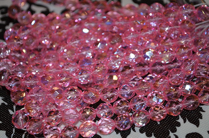 TR AB Pink Fire Polish 8mm