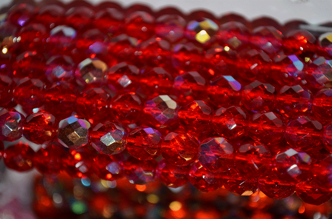 TR AB Ruby Fire Polish 8mm