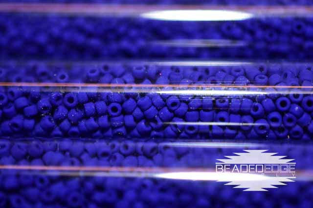 11/0 Frosted OP Royal Blue f414