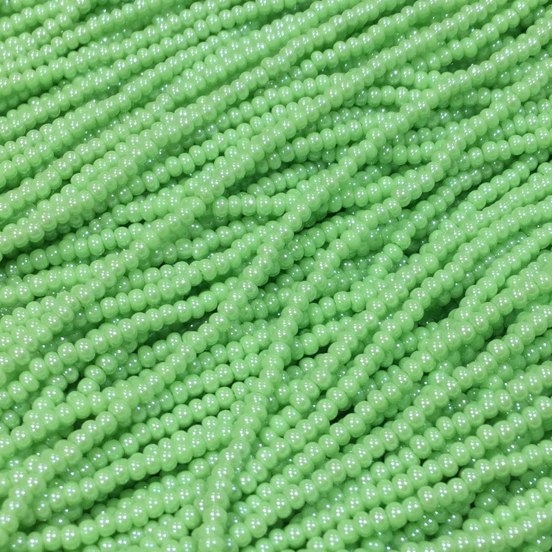 11/0 OP Lime Green Luster | Seed Beads