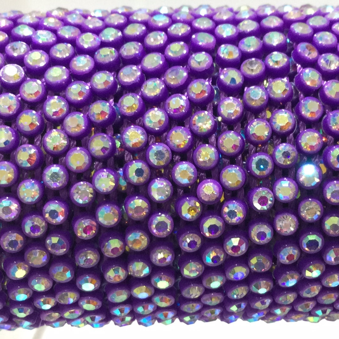 SS8 Purple Passion AB Rhinestone Banding Yard