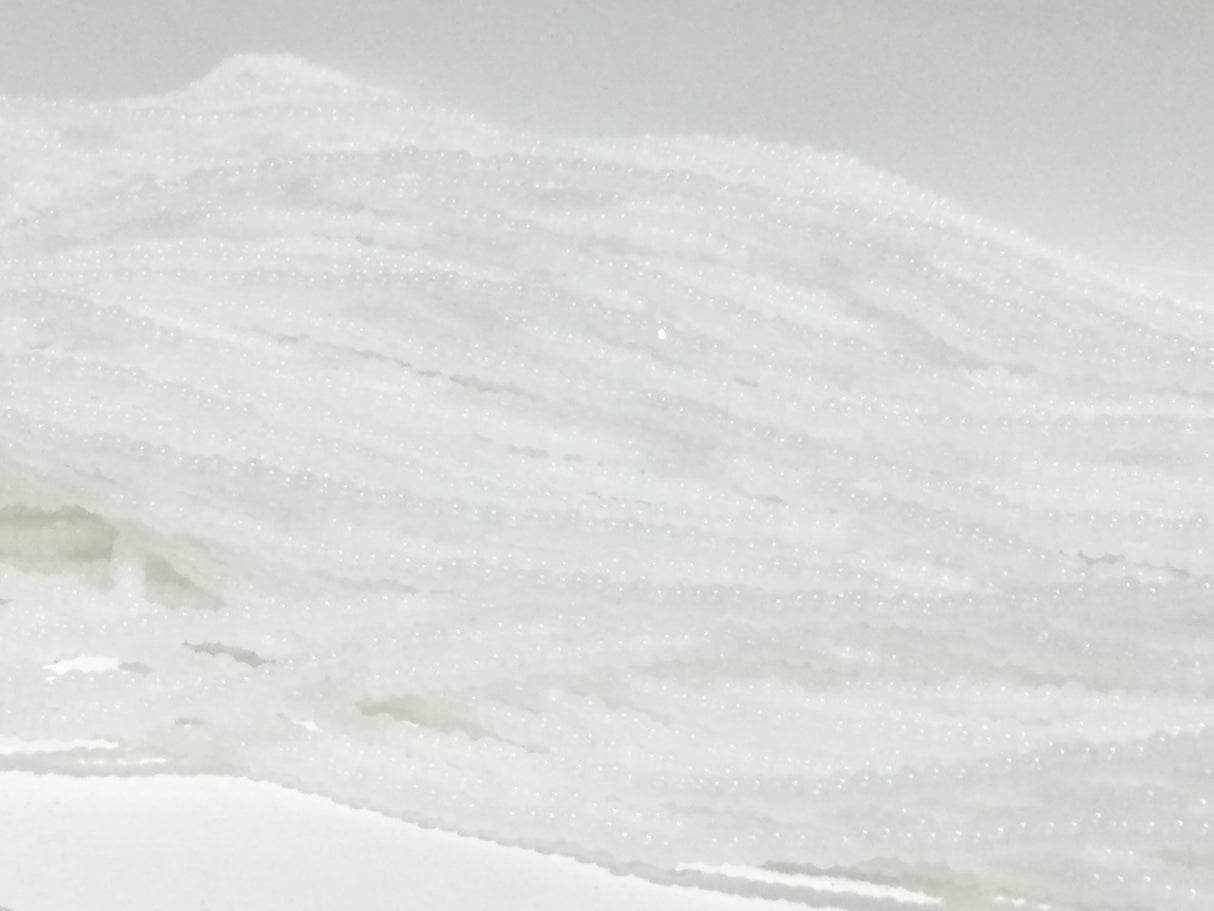 11/0 OP White Opal | Charlotte Cut