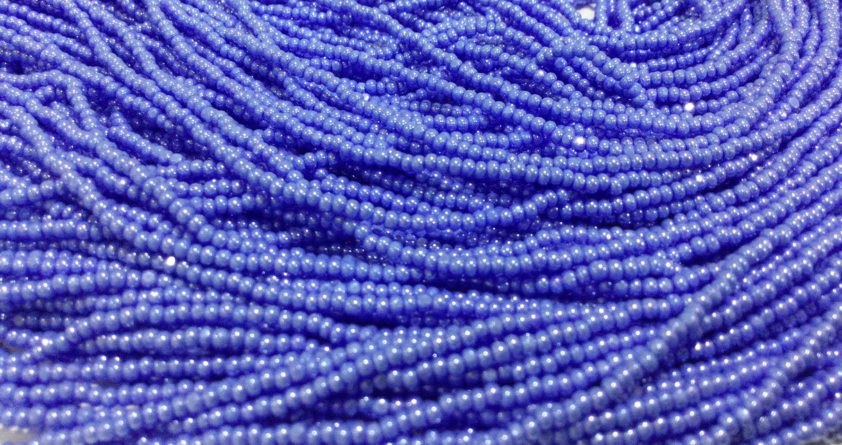 11/0 OP LT Delft Blue Luster | Charlotte Cut