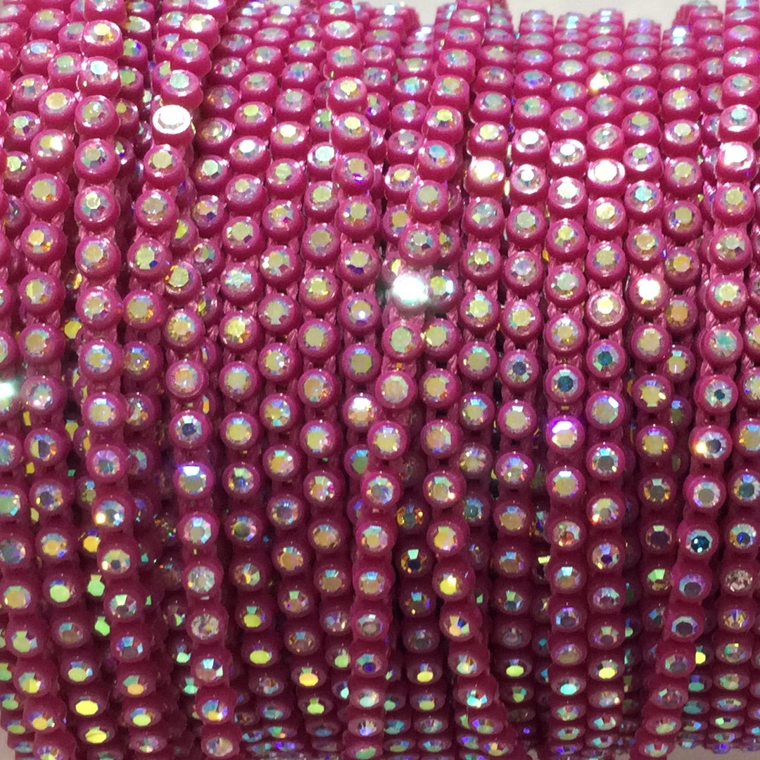 SS6 Orchid AB Rhinestone Banding | Yard