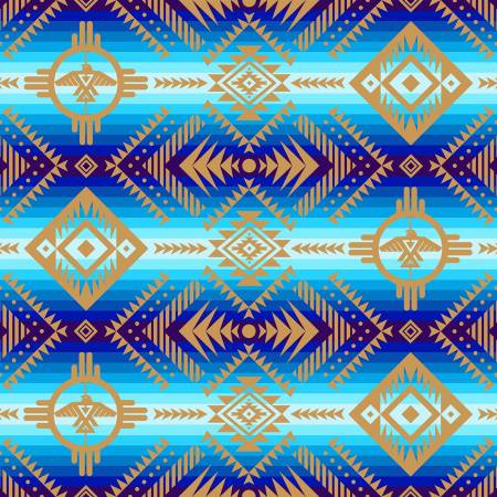 Blue Tucson Thunderbird | Fabric