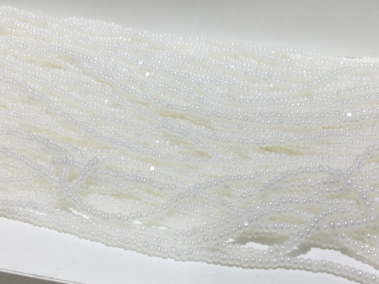 11/0 White Pearl | Charlotte Cut