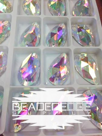 17x28 Crystal AB Teardrop | 2 Pair