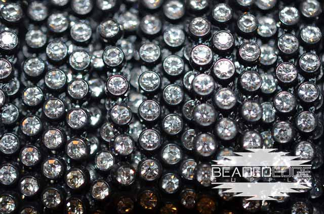 SS8 Black w/Crystal | Rhinestone Banding Yard