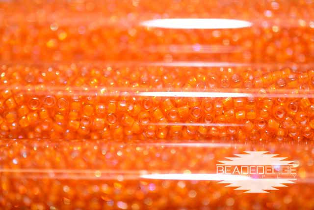 11/0 White Lined Orange AB 331F JSB