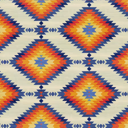 Desert Horizon Blue/Red | Fabric